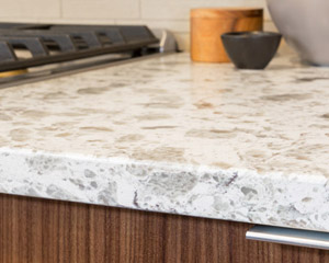 They combine beautifully with the Serra quartz counters by Pental and Parc series backsplash tile