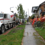 Even parking on the street was difficult because of the slope.