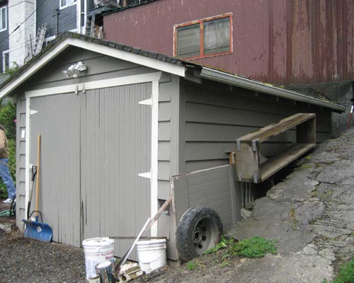 Before: a tiny, decaying glorified shed