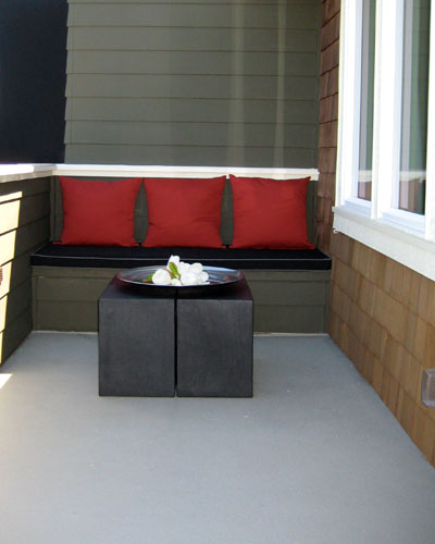 Add a place to sit and enjoy their West Seattle balcony remodel