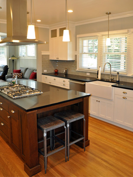 sink and custom countertops