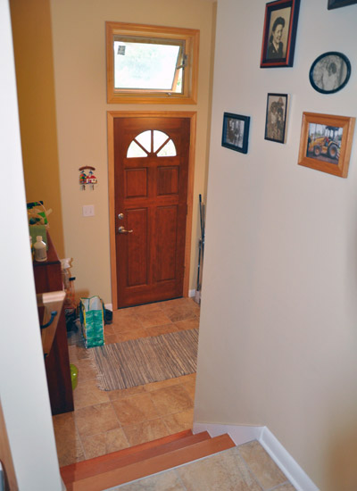 The new roof also opened the possibility of adding a new window to the stairwell, and a mudroom entry with room for storage