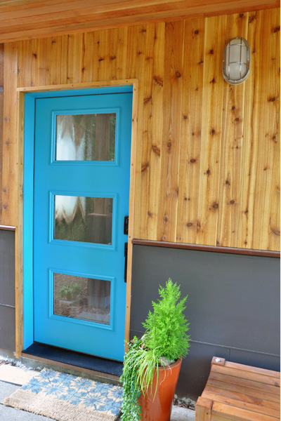 entrance to cottage