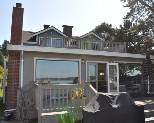 Before, the small dormers allowed for a tiny, awkward rooms and a hard-to-access roof deck