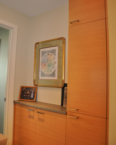 Built in closets add storage space, storage remodel Seattle