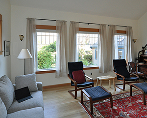 view of living room in main floor remodel