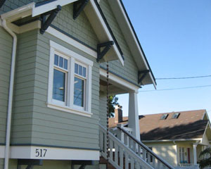 After: Home Sweet Home - classic Craftsman styling and a subtle rain chain near the front