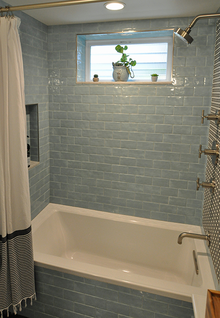 tub with custom tiles