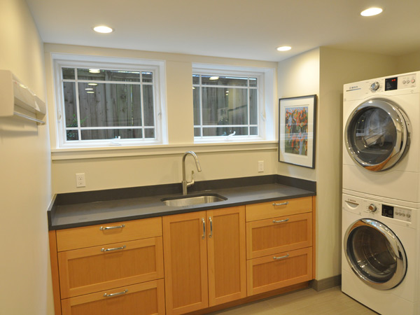 Laundry room updated with sink